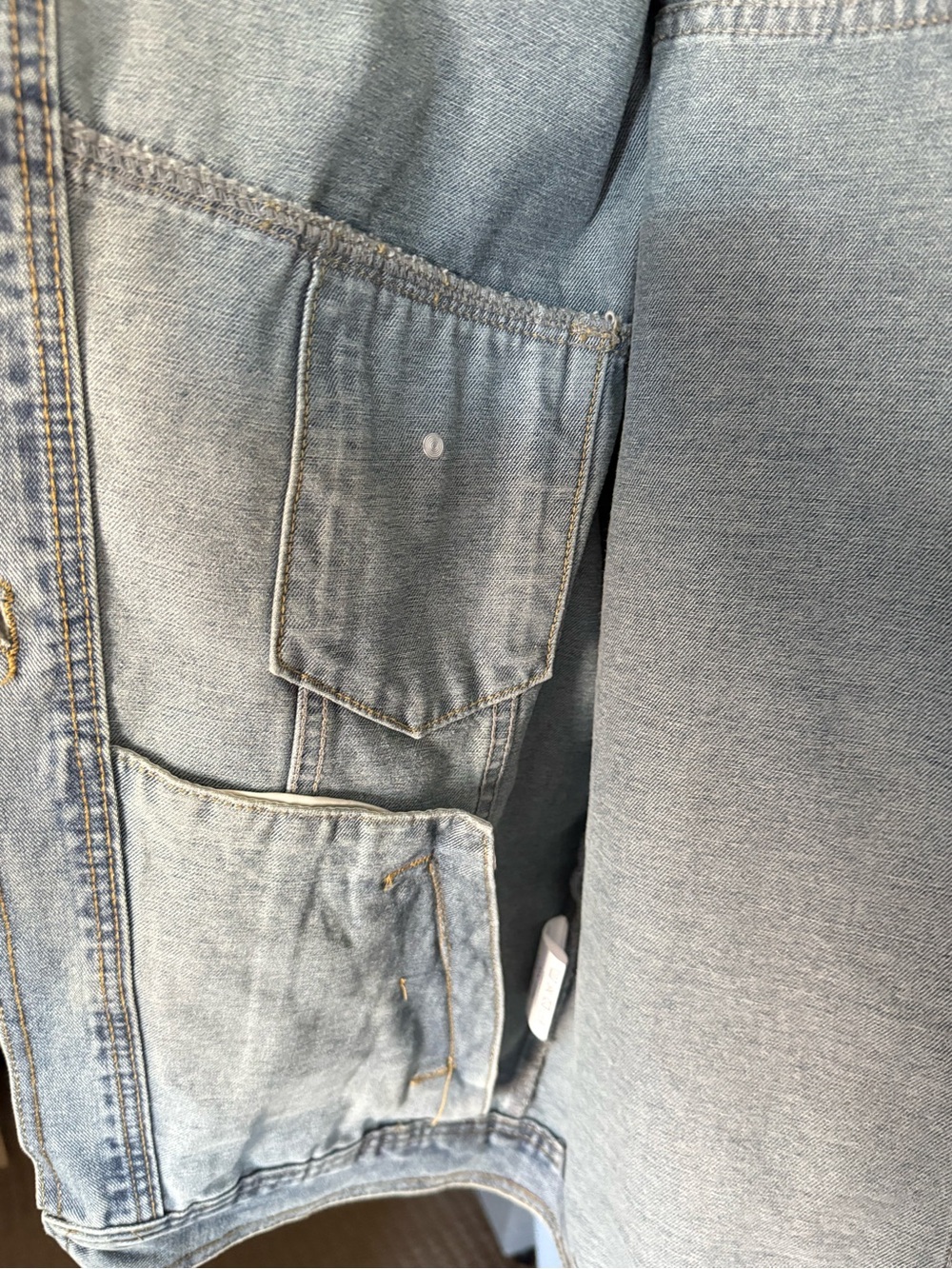 Aegle Deconstruct Asymmetric Denim Jacket Innovare Denim - Picture 5 of 9